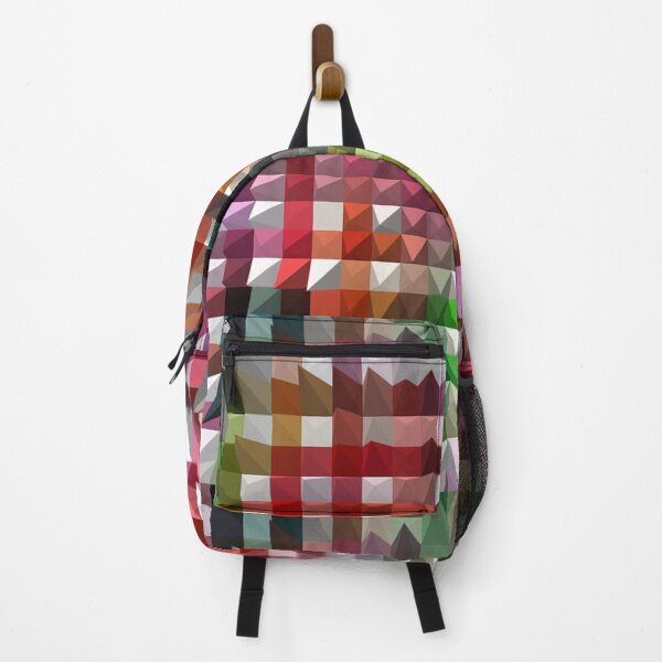 Item preview, BRICK MULTICOLORED-TILED - MOUNTAIN TRIANGLE DESIGNER PATTERN  designed and sold by ozcushionstoo.