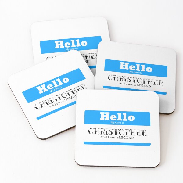Item preview, Hello My Name Is Christopher And I Am A Legend designed and sold by IcyTees.