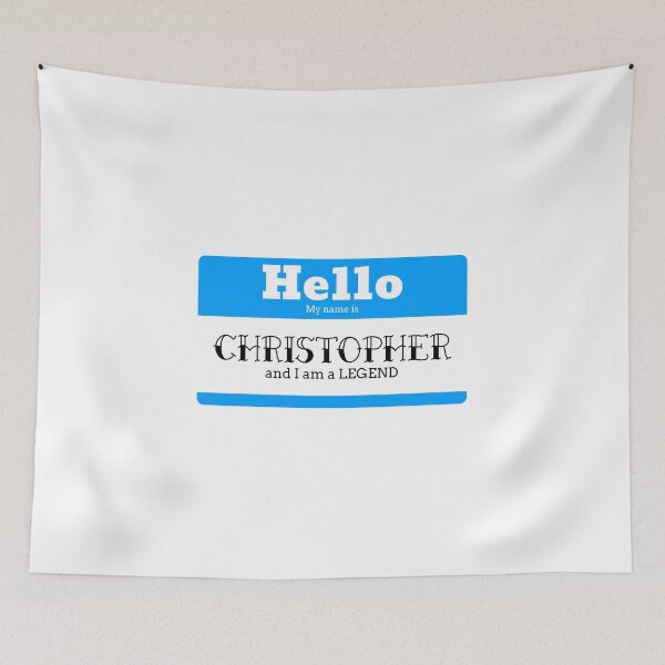 Item preview, Hello My Name Is Christopher And I Am A Legend designed and sold by IcyTees.