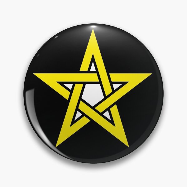 Item preview, Yellow Upright Pentacle Pentagram Witchcraft And Wicca designed and sold by darknessjeff86.