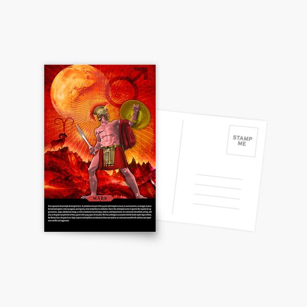 Mars (w/description) Postcard