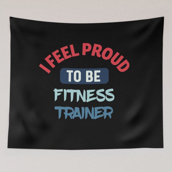 Item preview, I feel Proud to be fitness trainer retro designed and sold by bumperapparels.