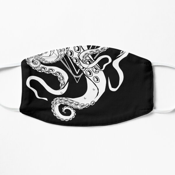 CATHULHU - the cosmic tentacle cat Flat Mask