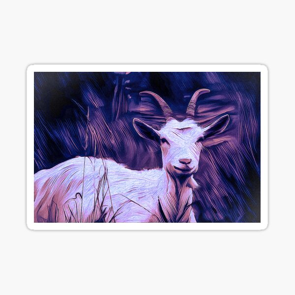Item preview, Goat at Night  designed and sold by Donkey's Salad.