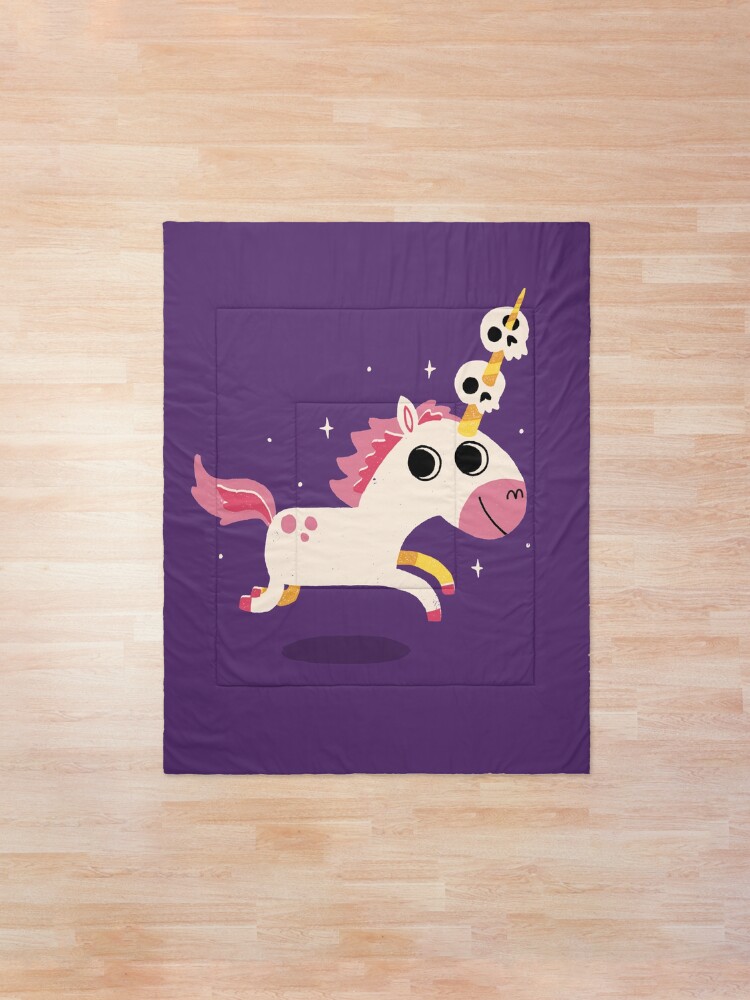 Alternate view of Unicorn Of Death Comforter