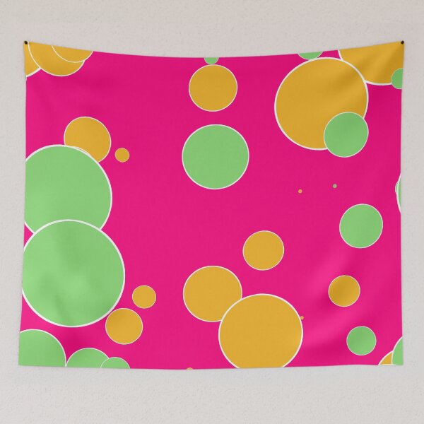 Item preview, vintage fantasy mint and orange dots designed and sold by Filigranas Digitales.