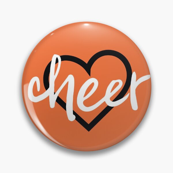 Item preview, Orange Cheer Hearts, Pom Poms, Megaphone Pattern designed and sold by Susan Says.