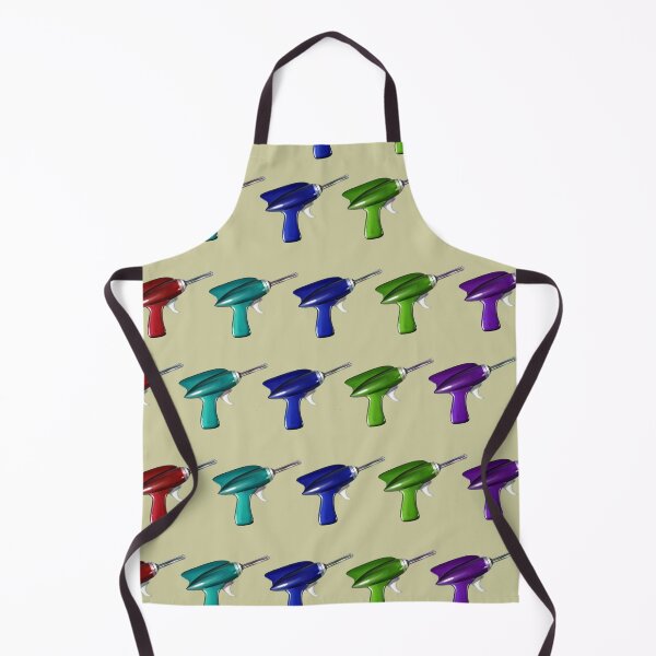 Item preview, Vintage 1950s Sci-fi Retro Toy Ray Guns Repeating Pattern designed and sold by Nicolette Olivier.