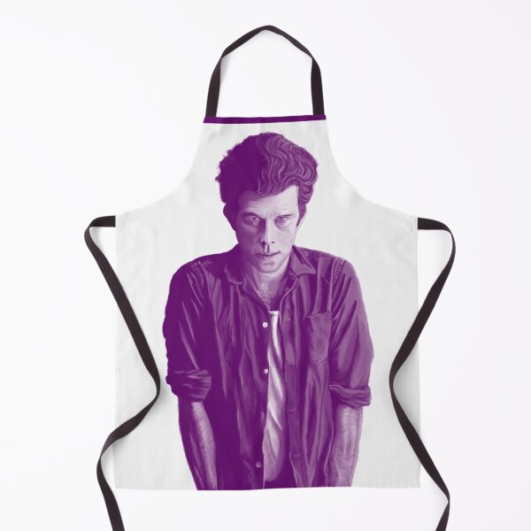 Item preview, Tom Waits in Purple, Magical Realism Portrait White Background, Single and Repeating Pattern designed and sold by Nicolette Olivier.
