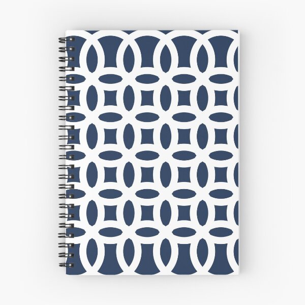 Item preview, Navy blue circle modern geometric pattern designed and sold by likebakerdo.