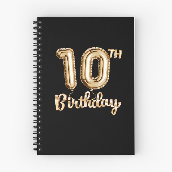 Item preview, 10th Birthday Gifts - Party Balloons Gold designed and sold by betternotes.