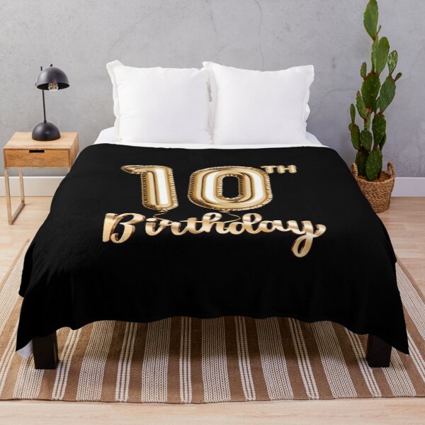 Item preview, 10th Birthday Gifts - Party Balloons Gold designed and sold by betternotes.