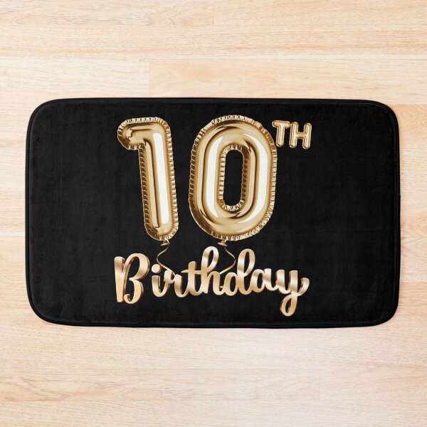 Item preview, 10th Birthday Gifts - Party Balloons Gold designed and sold by betternotes.