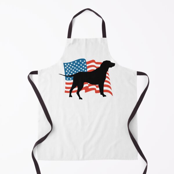 American Flag Labrador Lab Puppy Dog Gift design Apron