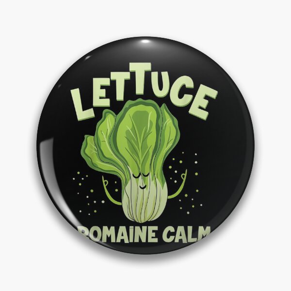 Item preview, Lettuce Romaine Calm Mindfulness Vegan Yoga Lover Yogi Joke designed and sold by JulyDesigns.