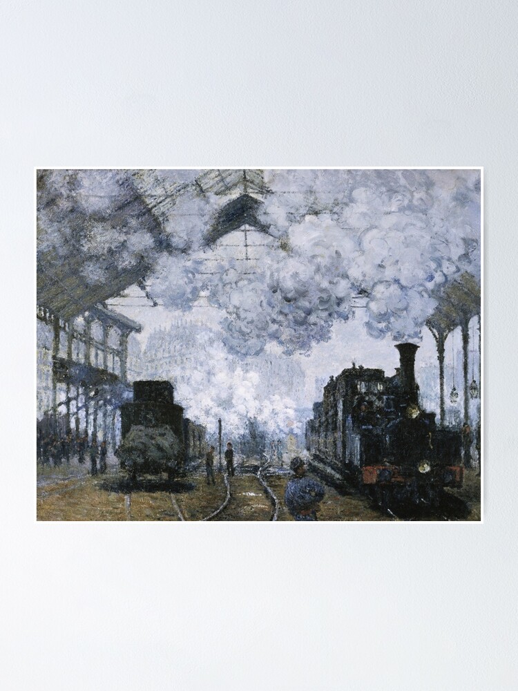 Pôster CLAUDE MONET - A rua de gare. Lazare 1877