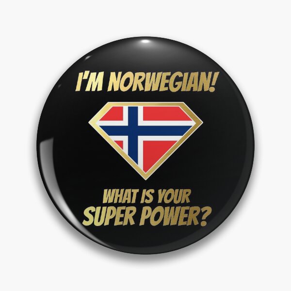 Item preview, I'm NORWEGIAN what's your superpower? Golden designed and sold by cofera.