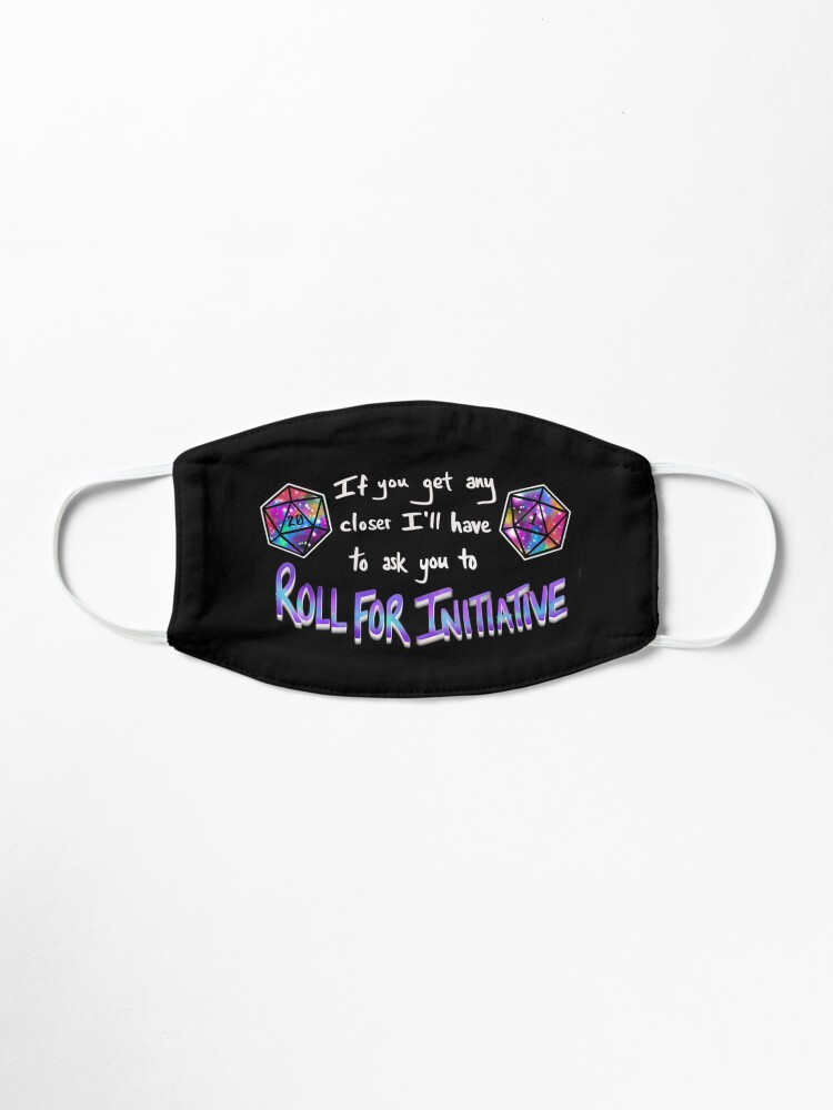 Alternate view of Roll for Initiative - Rainbow Mask