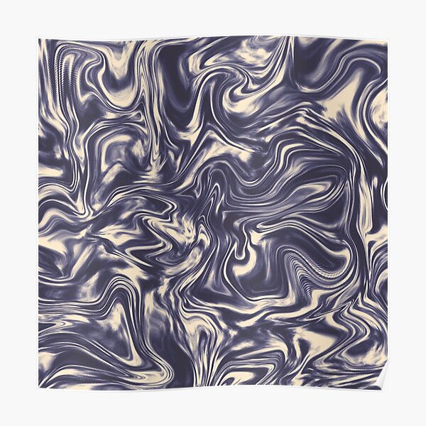 Liquid Halftone Painting Poster