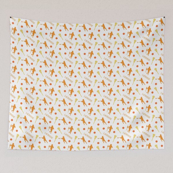 Item preview, Orange Male Lacrosse Player Pattern designed and sold by Susan Says.
