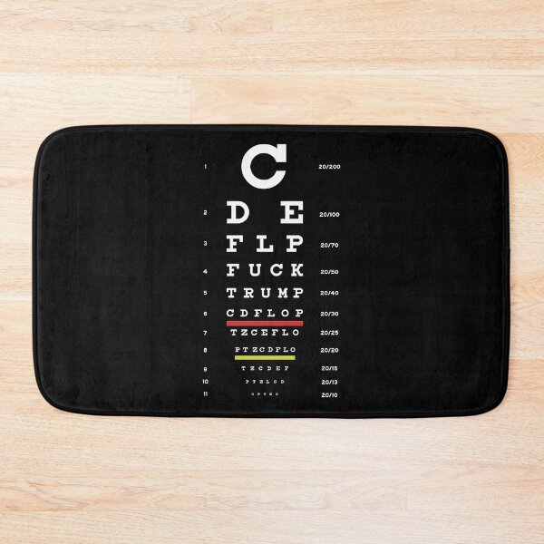 Item preview, Anti Trumpism Fuck Trump Eyechart Slogan designed and sold by everyspender.