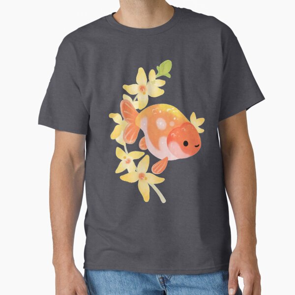 Vista previa del artículo con la obra «Ranchu y Forsythias 2», diseñado y vendido por pikaole.