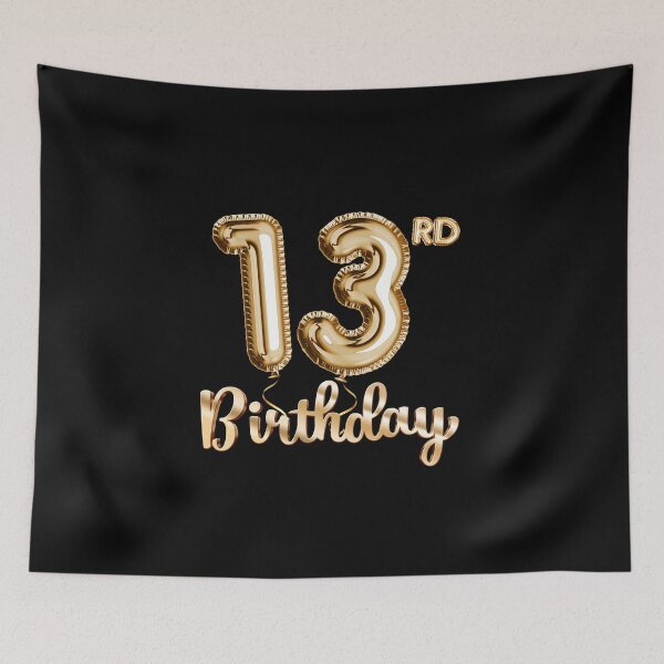 Item preview, 13th Birthday Gifts - Party Balloons Gold designed and sold by betternotes.