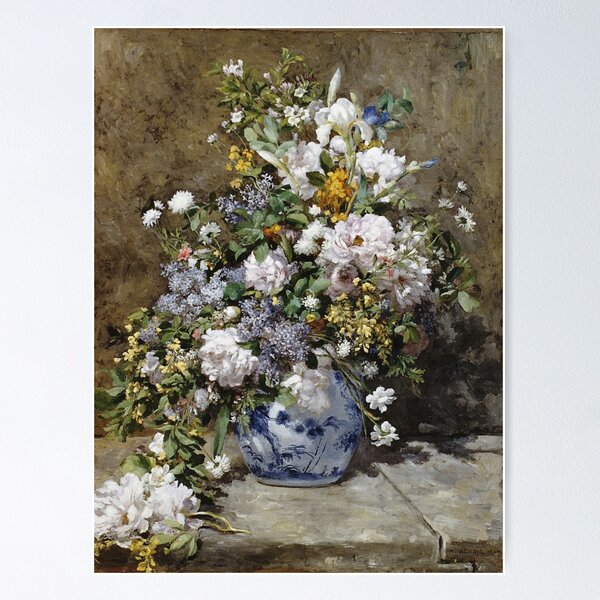 Aperçu de l'œuvre Auguste Renoir - Bouquet de printemps créée et vendue par artcenter.