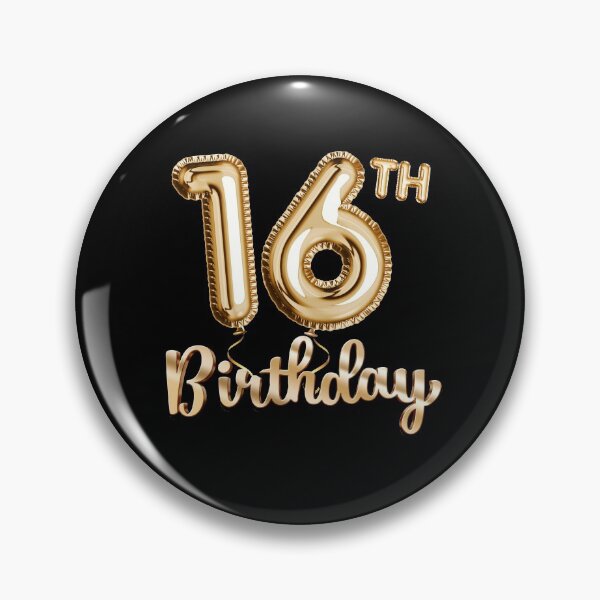 Item preview, 16th Birthday Gifts - Party Balloons Gold designed and sold by betternotes.