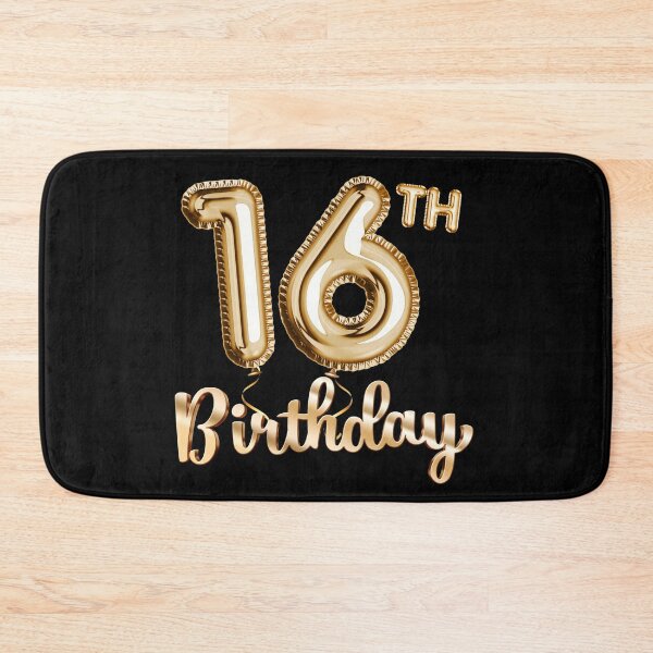 Aperçu de l'œuvre Cadeaux pour 16 ans – Ballons de fête dorés créée et vendue par betternotes.