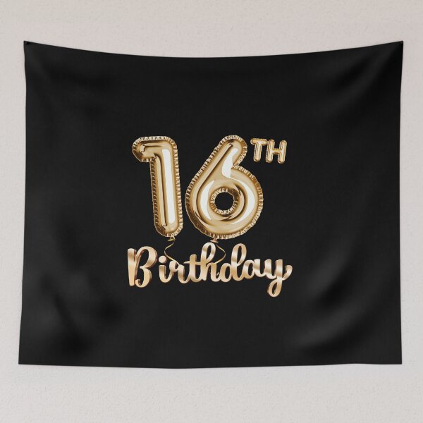 Item preview, 16th Birthday Gifts - Party Balloons Gold designed and sold by betternotes.