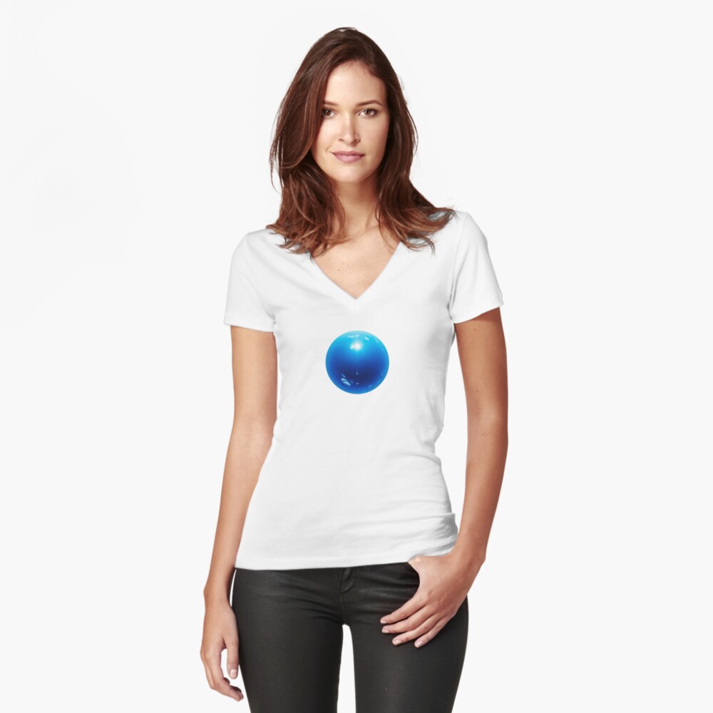 Aperçu de l'œuvre T-shirt moulant col V créée et vendue par reekwill.