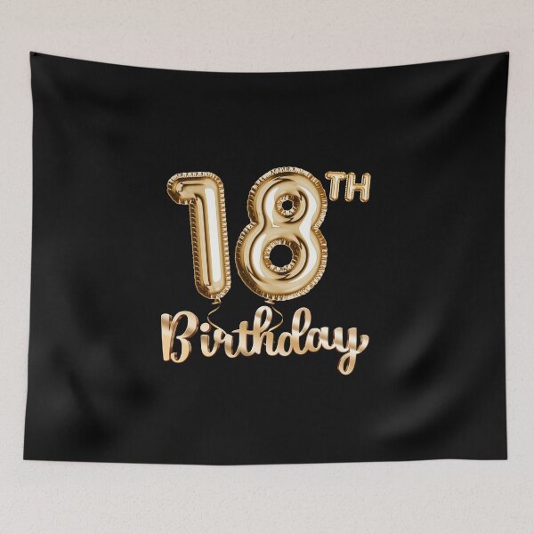 Item preview, 18th Birthday Gifts - Party Balloons Gold designed and sold by betternotes.