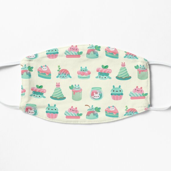 Choco Mint Rabbit Flat Mask
