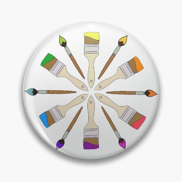 Item preview, Paintbrush Color Wheel designed and sold by thespeckledsink.