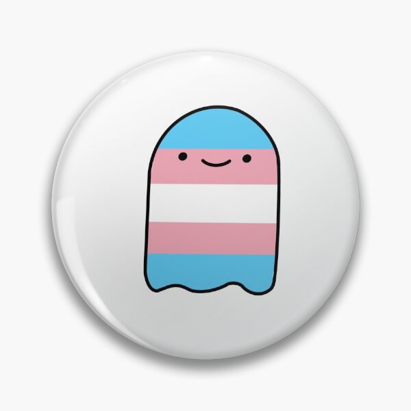 Item preview, transgender pride flag ghost  designed and sold by aussjamess.