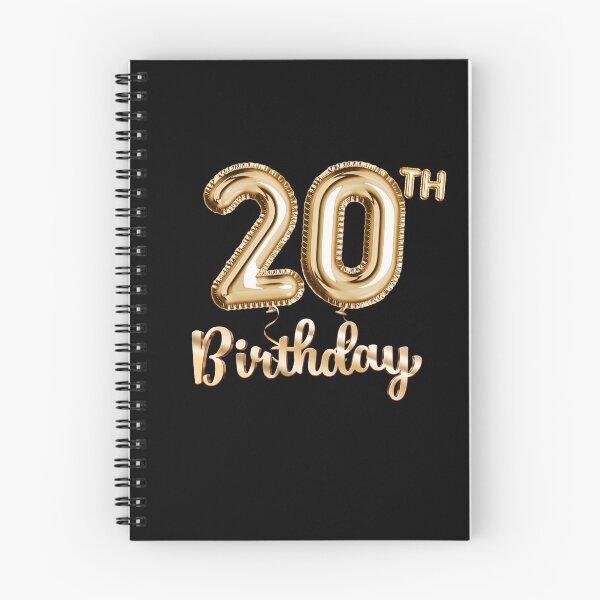 Item preview, 20th Birthday Gifts - Party Balloons Gold designed and sold by betternotes.