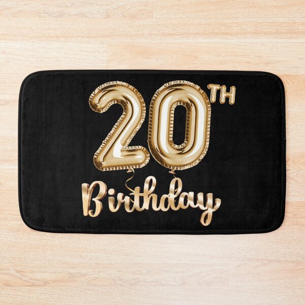 Artikelvorschau, Geschenke zum 20. Geburtstag - Partyballons Gold entworfen und verkauft von betternotes.