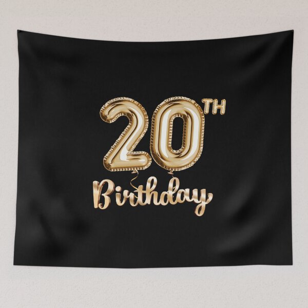 Item preview, 20th Birthday Gifts - Party Balloons Gold designed and sold by betternotes.