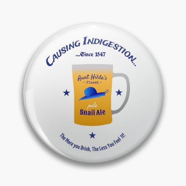 Item preview, Aunt Hilda's Finest Pale Snail Ale- Funny Snail Beer Design designed and sold by Davey's Designs.
