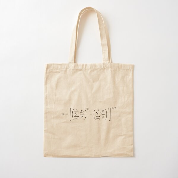 Mass is both a property of a physical body and a measure of its resistance to acceleration Cotton Tote Bag