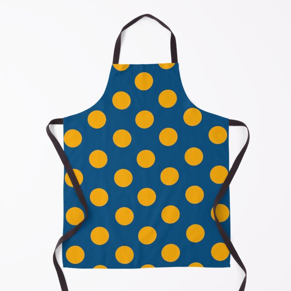 Item preview, Orange Polkadots On Blue Background designed and sold by babydollchic.