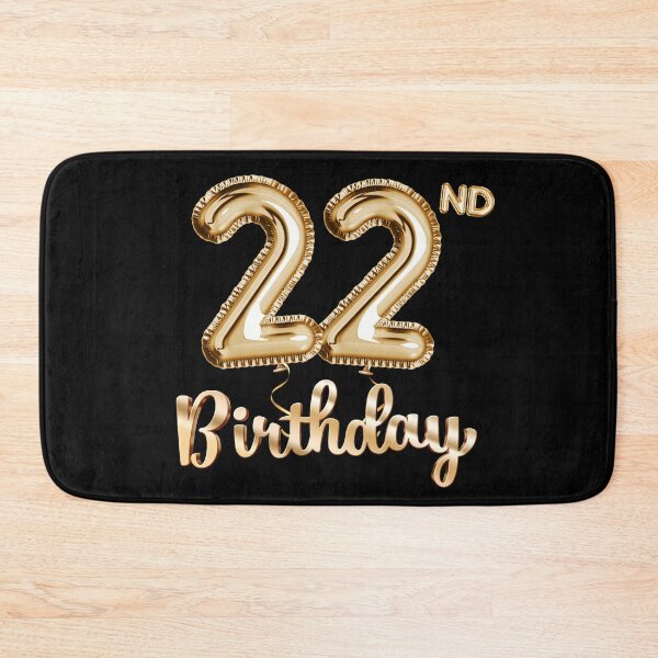 Item preview, 22nd Birthday Gifts - Party Balloons Gold designed and sold by betternotes.