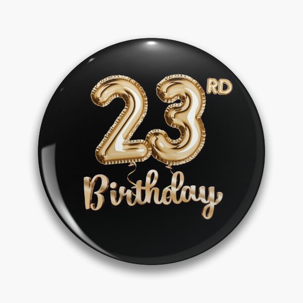 Item preview, 23rd Birthday Gifts - Party Balloons Gold designed and sold by betternotes.