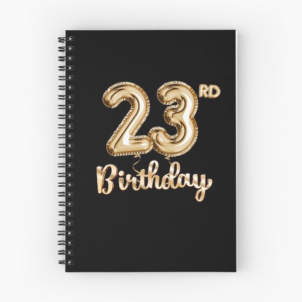 Item preview, 23rd Birthday Gifts - Party Balloons Gold designed and sold by betternotes.