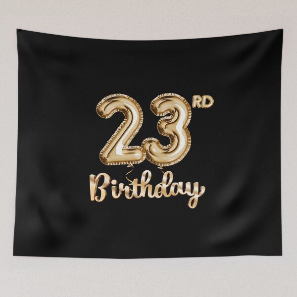 Item preview, 23rd Birthday Gifts - Party Balloons Gold designed and sold by betternotes.