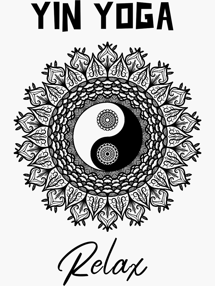 Yin Yoga mandala Sticker for Sale by LovingPresence