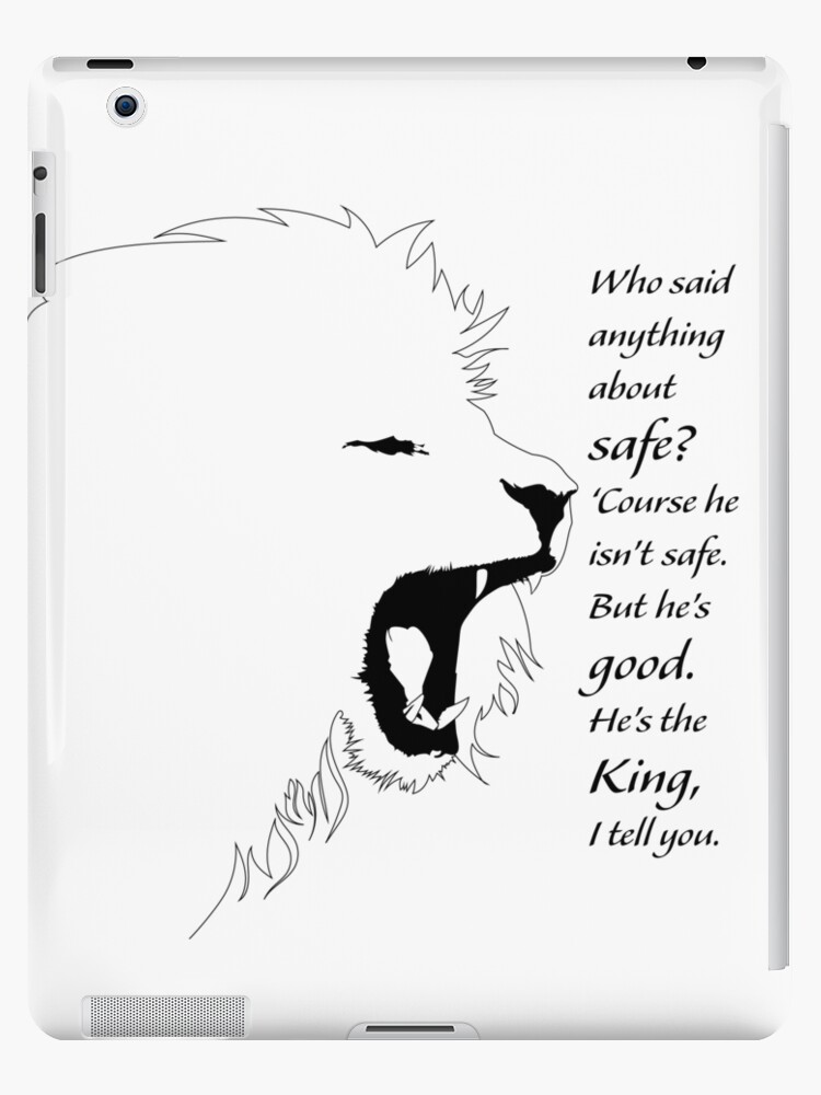 Aslan Narnia CS Lewis Quote | iPad Case & Skin