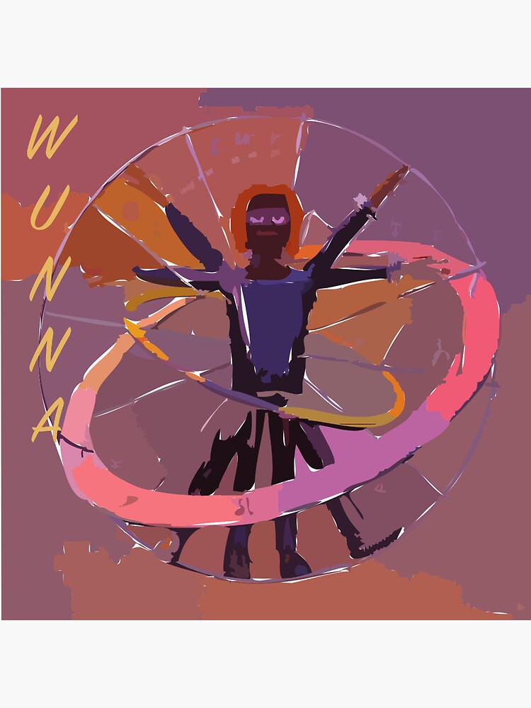 "WUNNA " Sticker for Sale by NikkiYadavalli Redbubble