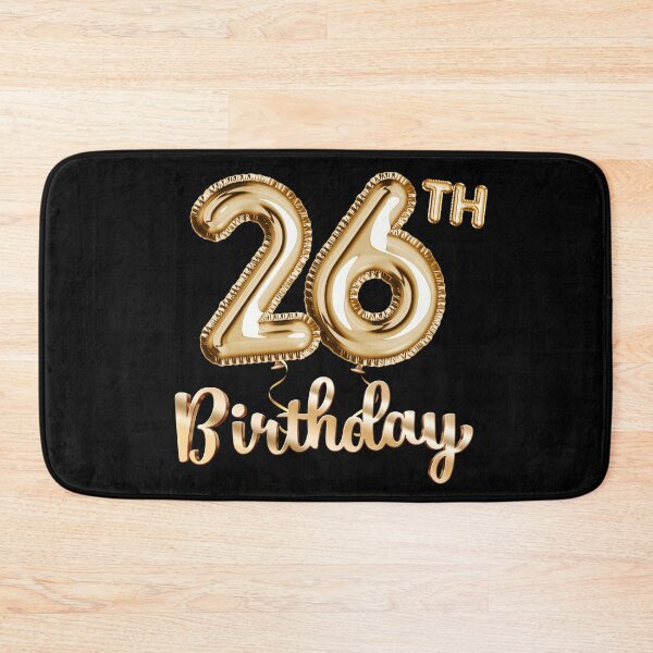 Item preview, 26th Birthday Gifts - Party Balloons Gold designed and sold by betternotes.
